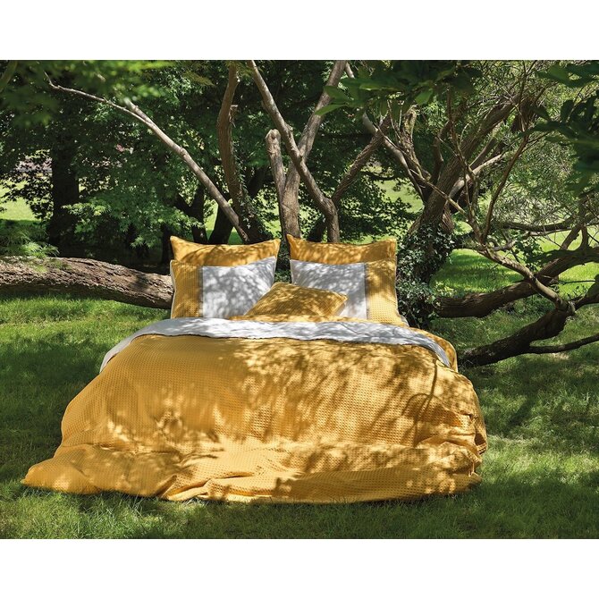 Dommelin  Dekbedovertrek Bari Percal 200TC Ecru-Ambergeel 240x200/220 cm
