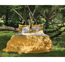 Dommelin  Dekbedovertrek Bari Percal 200TC Ecru-Ambergeel 200x200/220 cm