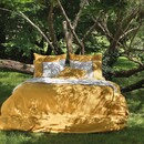 Dommelin Dommelin  Dekbedovertrek Bari Percal 200TC Ecru-Ambergeel 140x200/220 cm