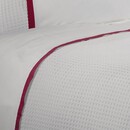 Dommelin Dommelin  Dekbedovertrek Bari Percal 200TC Wit-Cherry 200x200/220 cm