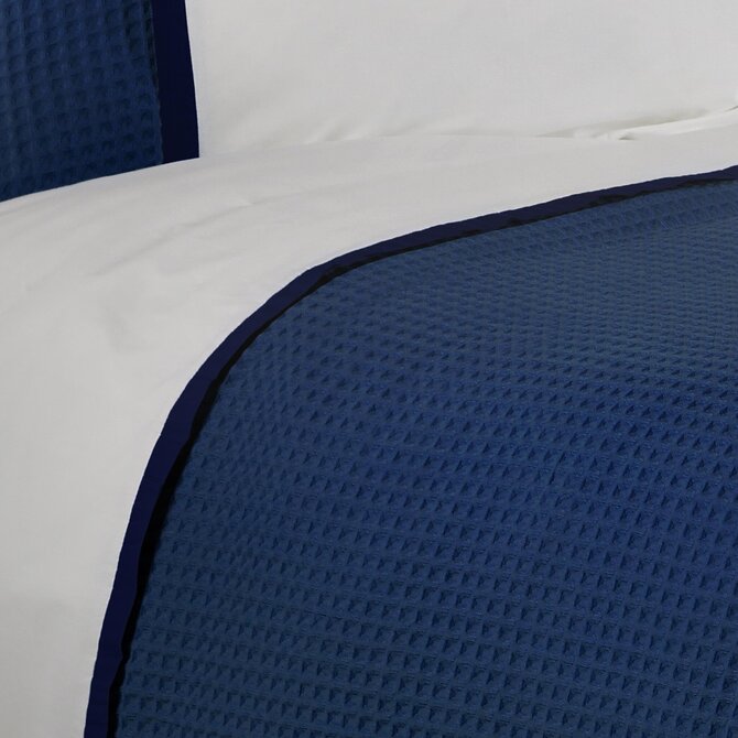 Dommelin  Dekbedovertrek Bari Percal 200TC Jeansblauw-Navy 240x200/220 cm