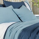 Dommelin Dommelin  Dekbedovertrek Bari Percal 200TC Pastelblauw-Nachtblauw 140x200/220 cm