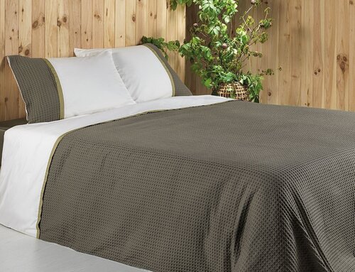 Dommelin Dommelin Dekbedovertrek Bari Percal 200tc Leem-Brons 240x200/220 cm afbeelding