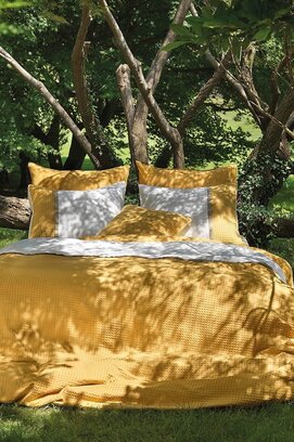 Dommelin Kussensloop Bari Percal 200TC Ecru-Ambergeel 60 x 70 cm