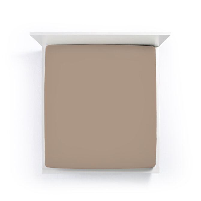 Bella Donna Jersey La Piccola Duo 1 Splittopperhoeslaken 200x210-220 cm muskaat-0122 Bella Donna Jersey La Piccola Duo 1 Splittopperhoeslaken 200x210-220 cm muskaat-0122