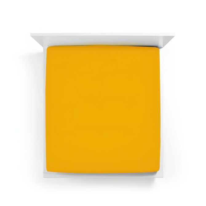 Bella Donna Jersey La Piccola Topperhoeslaken 100x190-200 cm Curry-0547