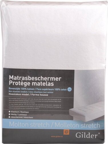 Gilder Gilder Molton Stretch Wit 180x210/200x220 afbeelding