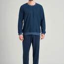 Schiesser Schiesser heren pyjama lang 175603 jeansblue