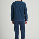 Schiesser Schiesser heren pyjama lang 175603 jeansblue
