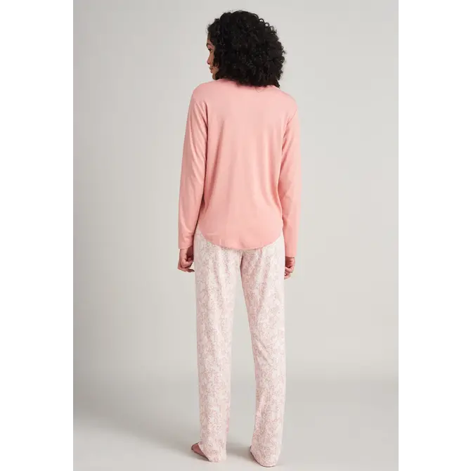 Schiesser damespyjama 175550 terracotta 44 Schiesser damespyjama 175550 terracotta 44