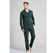 Schiesser heren pyjama lang 175638 donkergroen 50