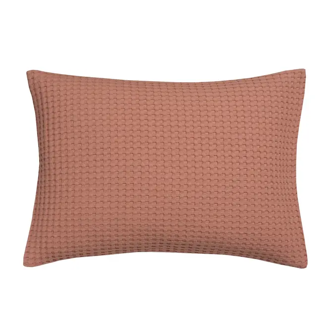 Vandyck Kussensloop  Pique Wafel Brick Dust 40x55