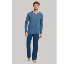 Schiesser heren pyjama lang 174528 admiraal 56/XXL