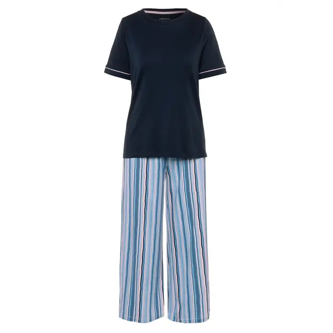 Schiesser damespyjama 174821 nightblue 44