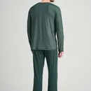 Schiesser Schiesser heren pyjama lang 175586 dark green 50