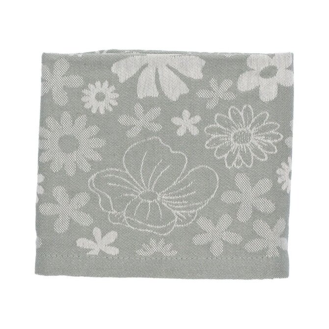 Bunzlau Castle Flowerbed theedoek 65x65 Dark Green