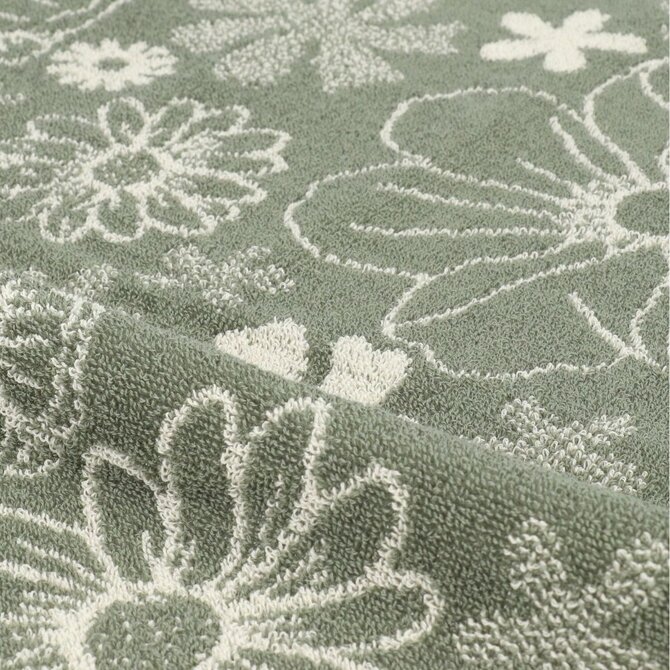 Bunzlau Castle Flowerbed keukendoek 53x60 Dark Green