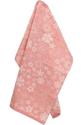Bunzlau Castle Flowerbed theedoek 65x65 Pink
