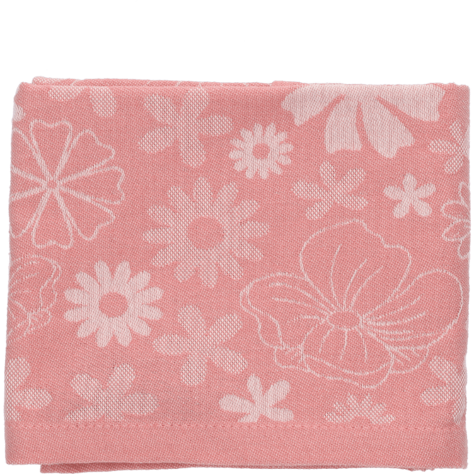 Bunzlau Castle Theedoek Flowerbed Pink