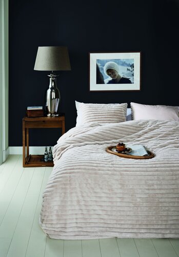 Rivièra Maison Rivièra Maison Kussensloop Furry Stripes Gebroken wit 60x70 cm afbeelding