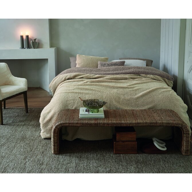 Rivièra Maison Dekbedovertrek Huggle Zand 240x200/220 cm Rivièra Maison Dekbedovertrek Huggle Zand 240x200/220 cm