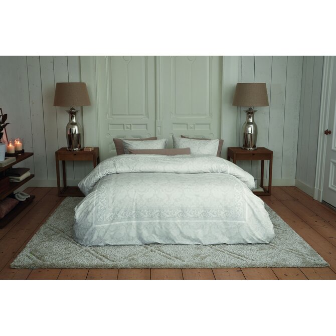 Rivièra Maison Dekbedovertrek Ornaments Zand 260x200/220 cm
