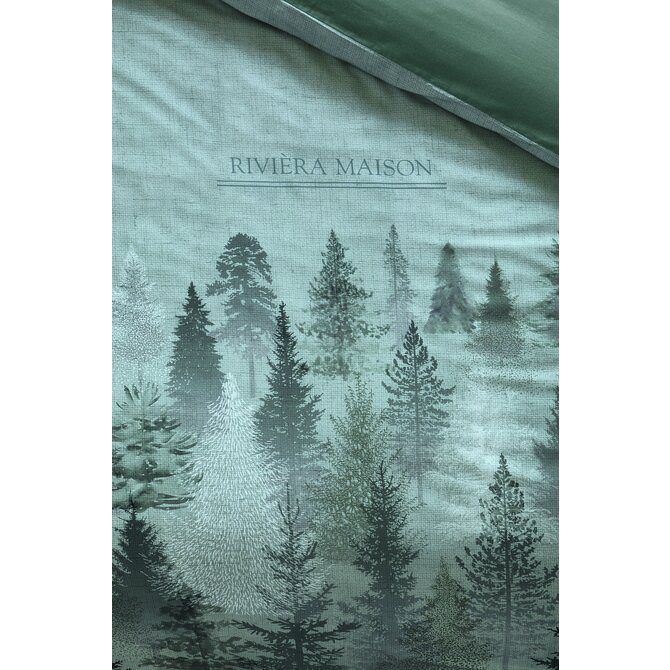 Rivièra Maison Dekbedovertrek Foggy Forest Groen 140x200/220 cm