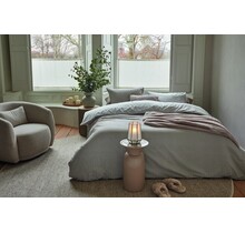 Rivièra Maison Dekbedovertrek Emery Taupe 240x200/220 cm