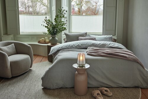 Rivièra Maison Rivièra Maison Dekbedovertrek Emery Taupe 240x200/220 cm afbeelding