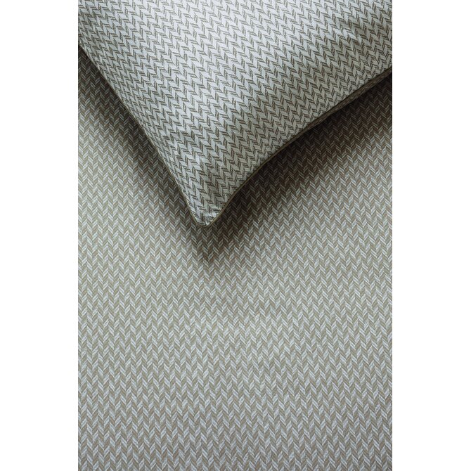 Rivièra Maison Dekbedovertrek Emery Taupe 260x200/220 cm