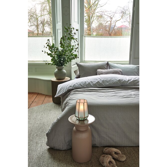 Rivièra Maison Dekbedovertrek Emery Taupe 200x200/220 cm