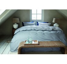 Rivièra Maison Dekbedovertrek Emery Blauwgrijs 260x200/220 cm