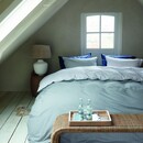 Rivièra Maison Rivièra Maison Dekbedovertrek Emery Blauwgrijs 140x200/220 cm