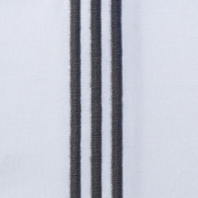 Dommelin Dekbedovertrek Cortina Percal 200TC Wit-Antraciet 140x200/220 cm