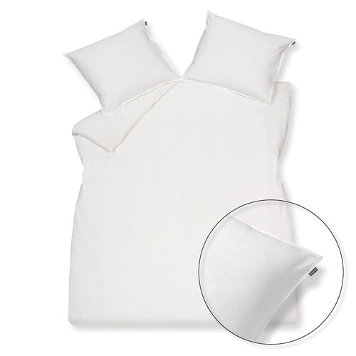 Vandyck Vandyck Pure 24 Seerzuck. Dekbedovertrek Offwhite 1-persoons (140x200/220) afbeelding