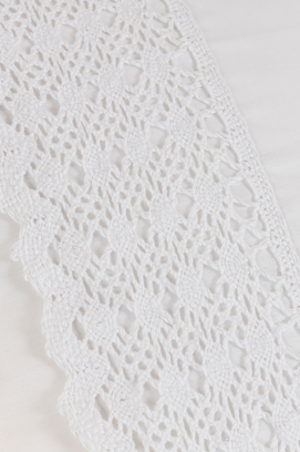 Dommelin Dekbedovertrek Lace Percal 200TC Wit 200x200/220 cm