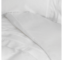 Dommelin Dekbedovertrek Favo Satijn 300TC Wit 200x200/220 cm