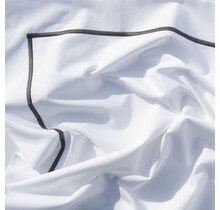 Dommelin Dekbedovertrek Cortina Percal 200TC Wit-Antraciet 240x200/220 cm