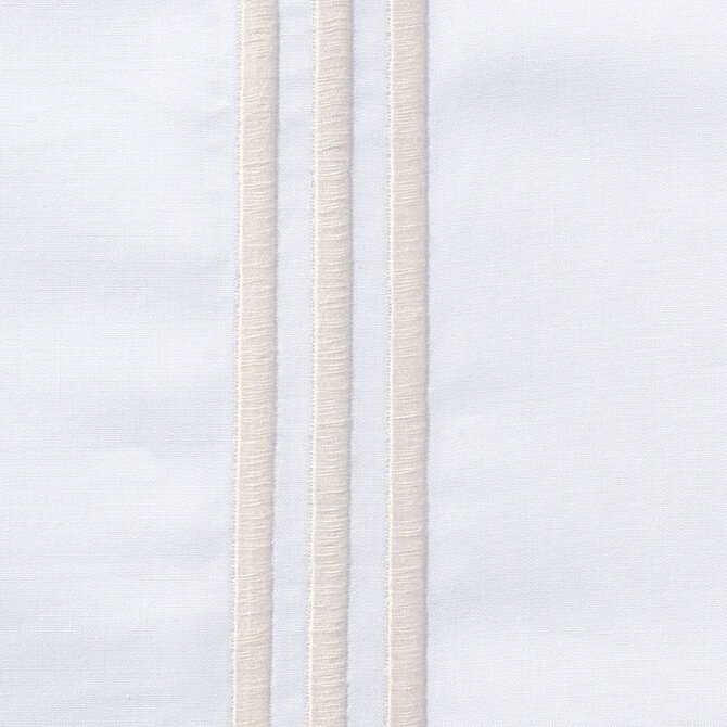 Dommelin Dekbedovertrek Cortina Percal 200TC Wit-Ecru 200x200/220