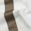 Dommelin Dommelin Dekbedovertrek Listra Satijn 300tc Wit-Nootmuskaat 240x200/220