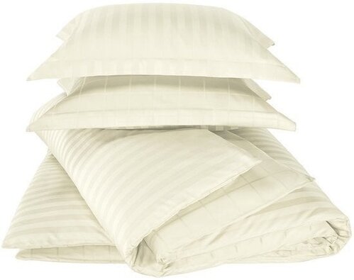De Witte Lietaer De Witte Lietaer Zygo Dekbedovertrek Ivoor 140x200/220 afbeelding