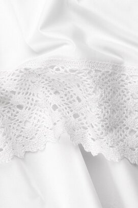 Dommelin Dekbedovertrek Lace Percal 200TC Wit 140x200/220 cm
