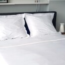 Dommelin Dommelin Dekbedovertrek Cortina Percal 200TC Wit-Wit 140x200/220 cm