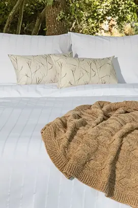 Dommelin Dekbedovertrek Ajour Percal 400TC Wit 140x200/220 cm