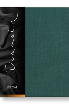 Dommelin Hoeslaken Uni Percal 200TC 536 Antiekgroen 100x220/30