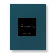 Dommelin Topper Hoeslaken Uni Percal 400tc 748 Azuur 200x200/9