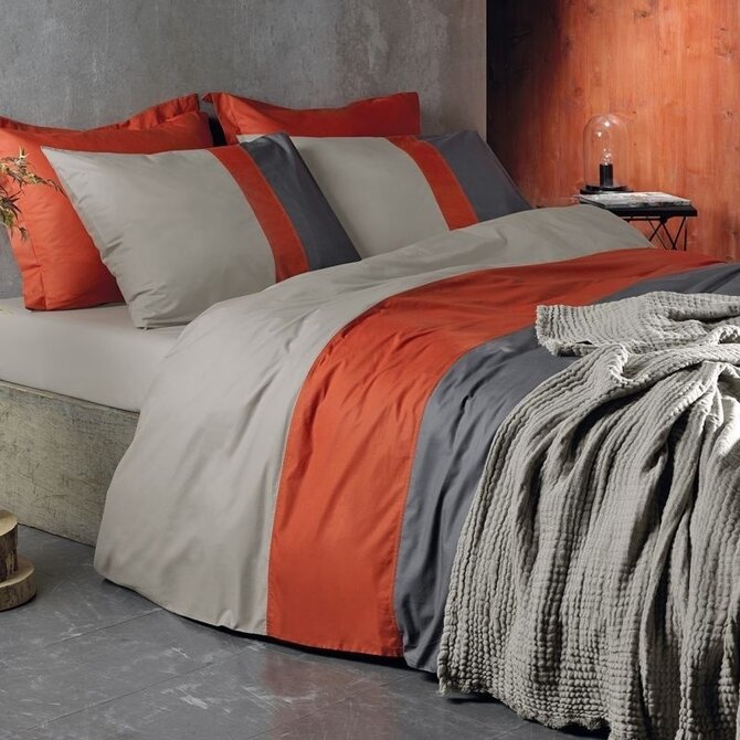 Dommelin Dekbedovertrek Padua Percal 200TC Taupe 260x200/220 cm