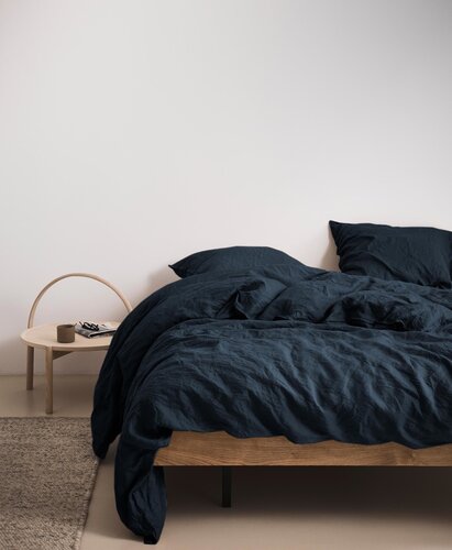 Marc O'Polo Marc O' Polo dekbedovertrek Valka indigo-blue 200x200/220 afbeelding