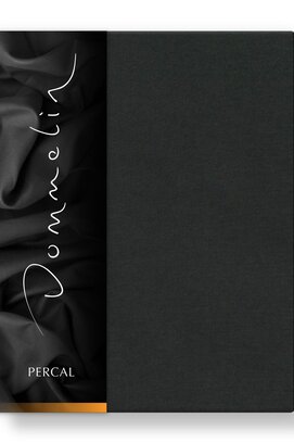 Dommelin Hoeslaken Uni Percal 200TC 585 Donkergrijs 120x200/30