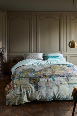 Beddinghouse x Van Gogh dekbedovertrek Boulevard grijs 240x200/220